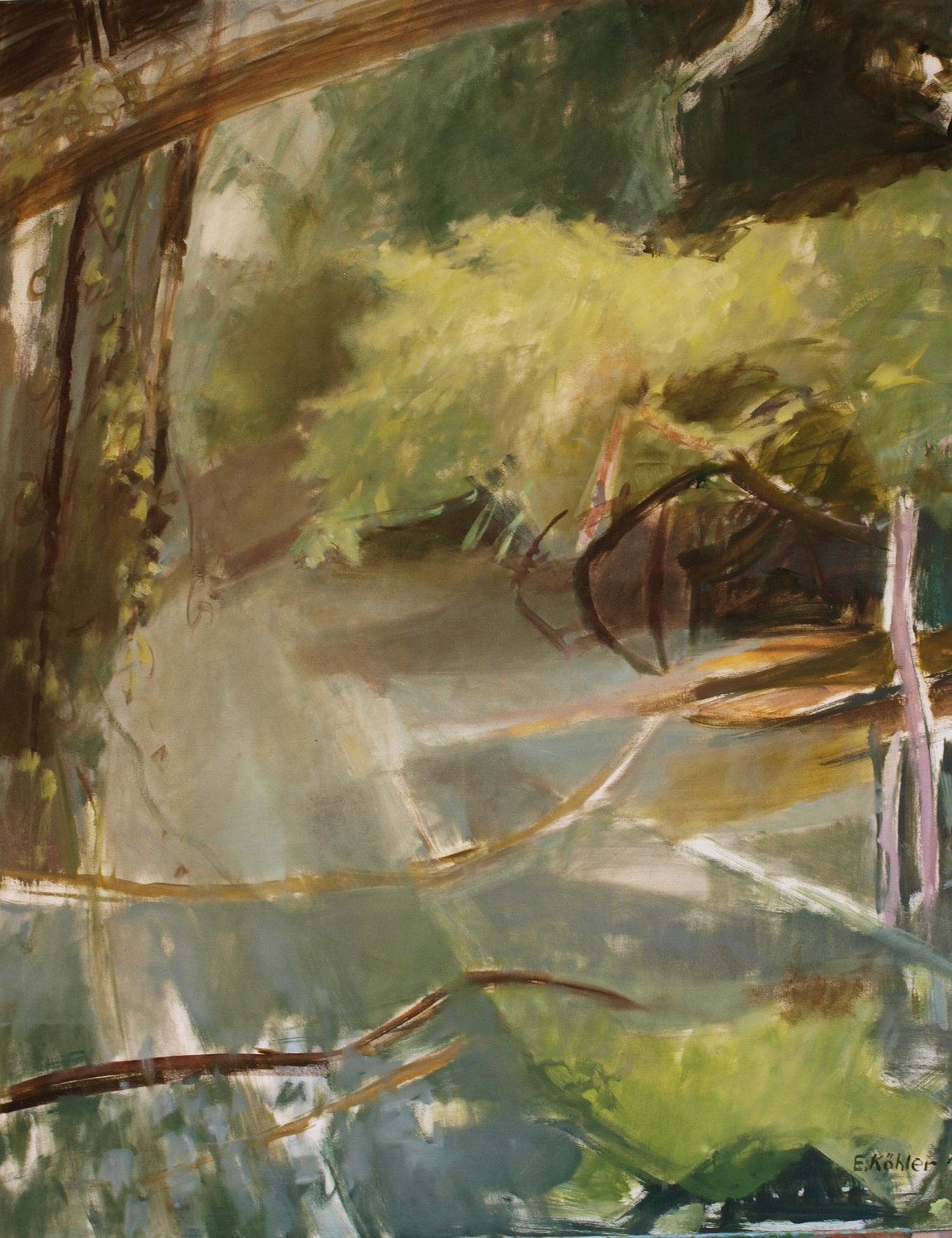 " Im Wald " Ela Köhler Original painting for sale