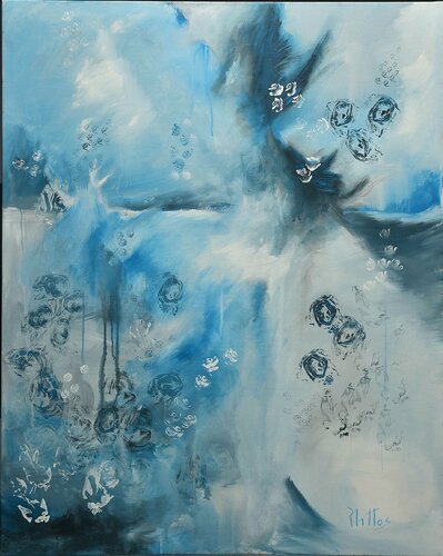 EL JARDÍN DE LOS ROSALES 10 by Rosario De Mattos, Painting for Sale on Select