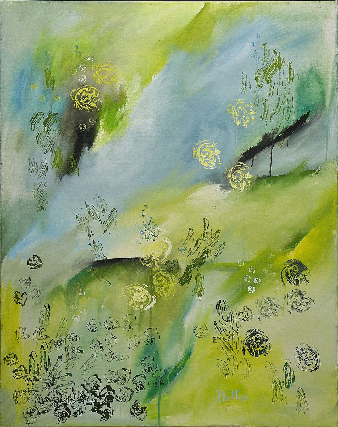 EL JARDÍN DE LOS ROSALES 11 Rosario De Mattos Original painting for sale