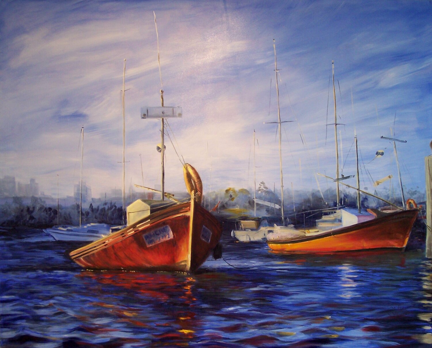 MARINA: DESDE EL MAR Rosario De Mattos Original painting for sale