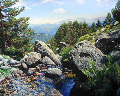Fluyendo by Javier Ramos Julián, Painting for Sale on Select