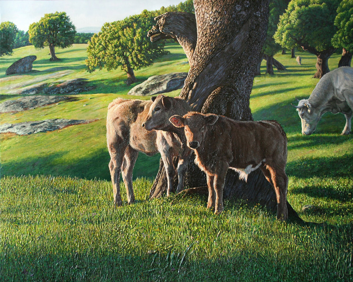 Amanece la Primavera Javier Ramos Julián Original painting for sale