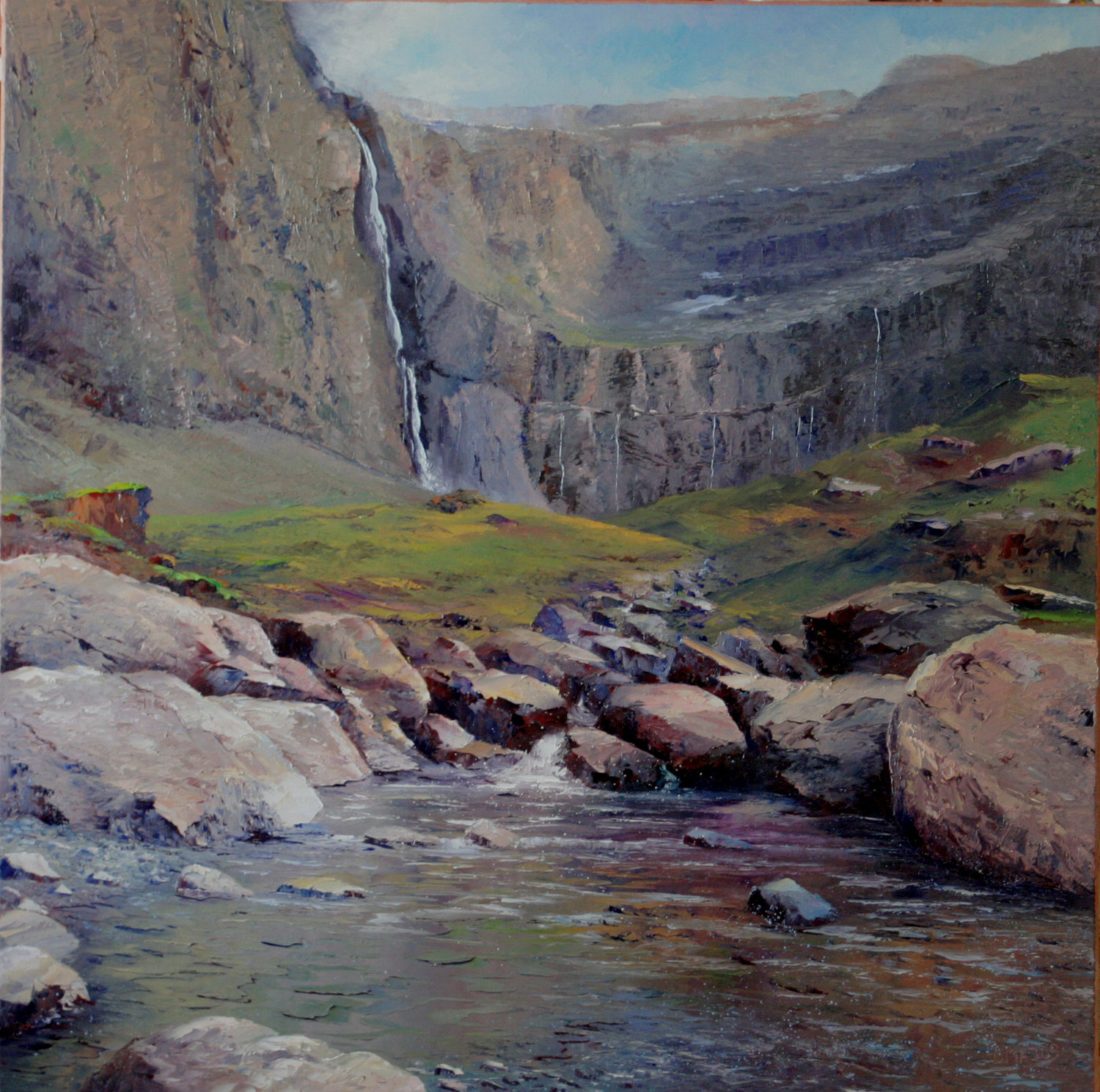 Le cirque de Gavarnie Jacques Majos Original painting for sale