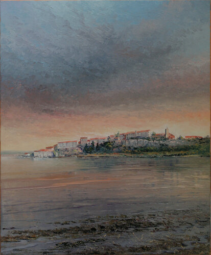L'étang de Bages by Jacques Majos, Painting for Sale on Select