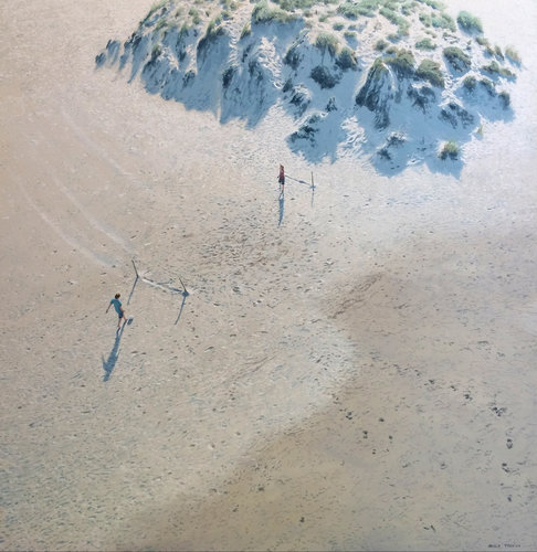 Football en la playa by Javier Torices, Painting for Sale on Select