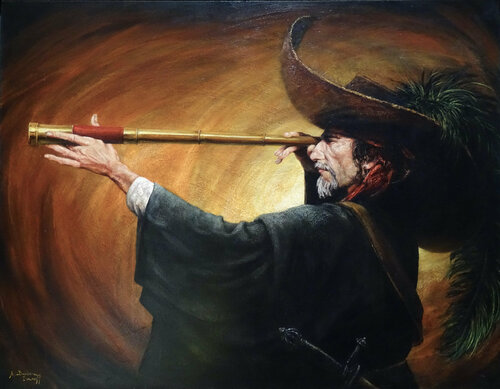 Le Clairvoyant by Alexandre Barbera-Ivanoff, Painting for Sale on Select
