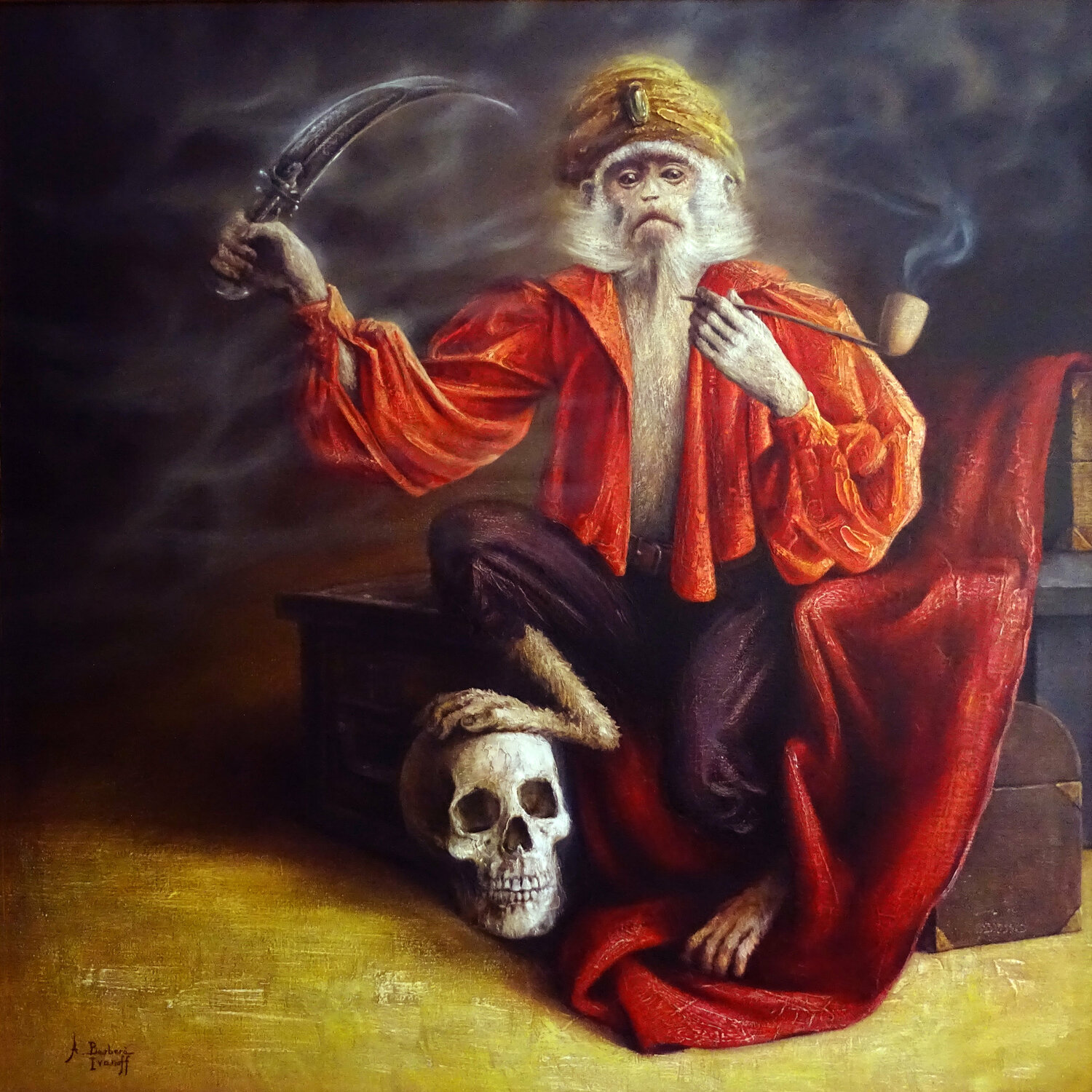 Le Révolutionniste Alexandre Barbera-Ivanoff Original painting for sale