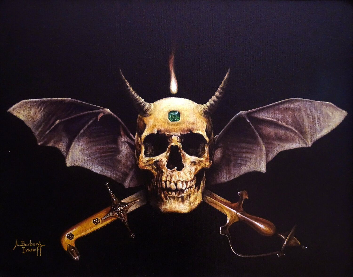 Pirate spirit Alexandre Barbera-Ivanoff Original painting for sale
