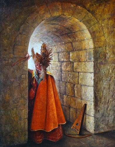 La Meurtrière by Alexandre Barbera-Ivanoff, Painting for Sale on Select