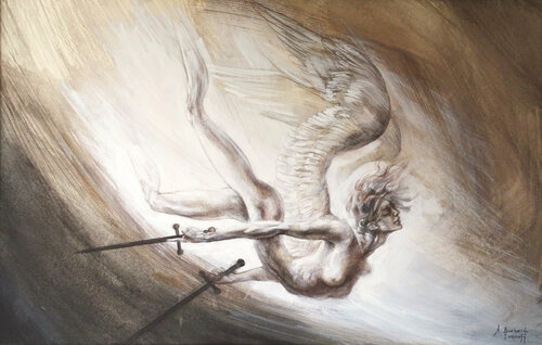 Isaïe XXX, 3 : Iota by Alexandre Barbera-Ivanoff, Drawing for Sale on Select