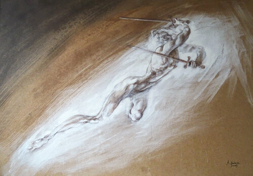 Isaïe XXX, 3 : Vita by Alexandre Barbera-Ivanoff, Painting for Sale on Select