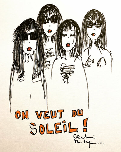 On veut du soleil by Caroline Montigneaux, Drawing for Sale on Select