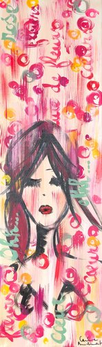 Pluie de Fleurs by Caroline Montigneaux, Painting for Sale on Select
