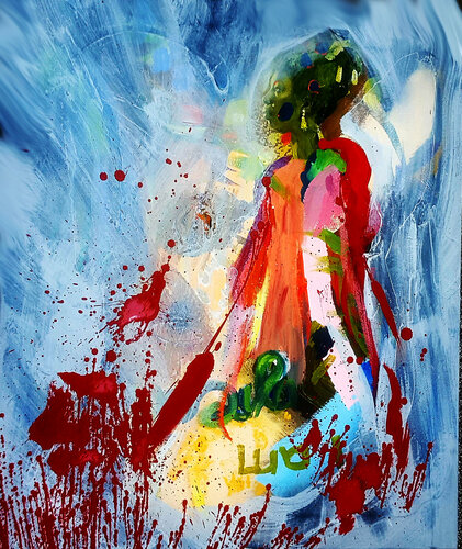 I AM by Zsuzsa Klemm, Painting for Sale on Select