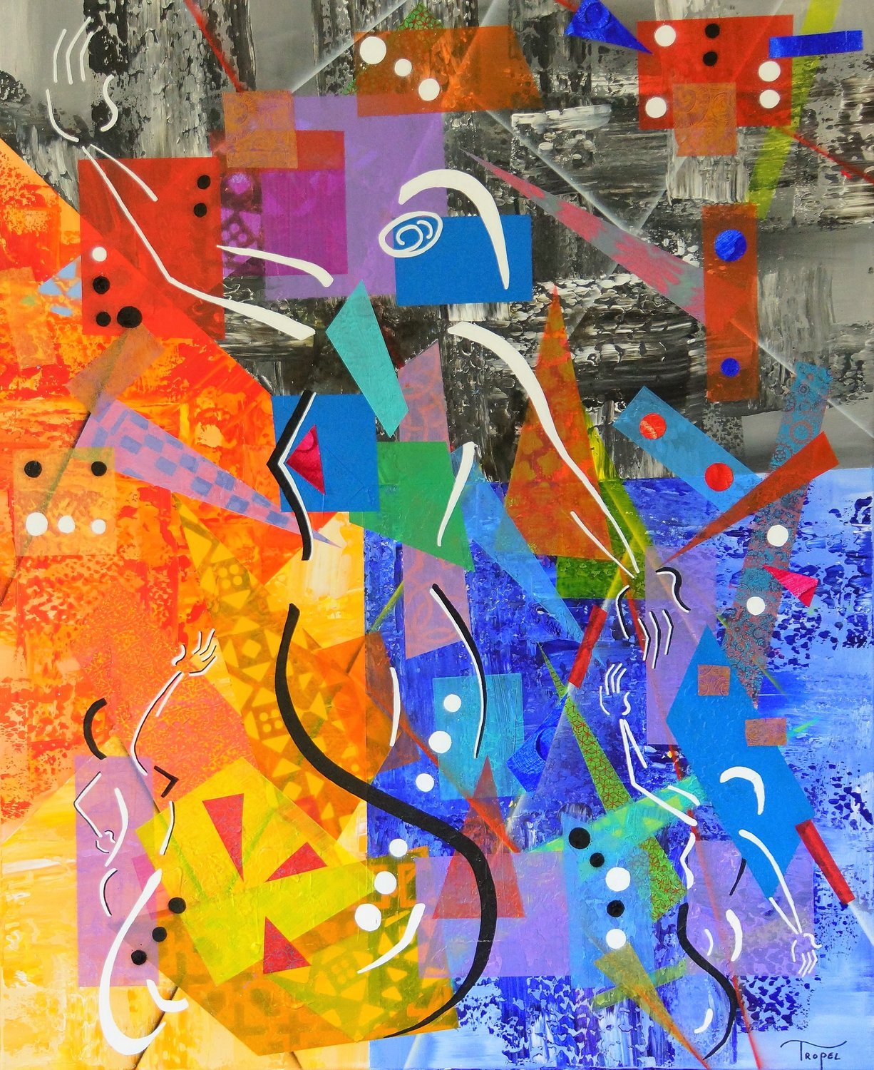 ♦ Lançons Nous Tropel Original painting for sale