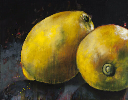 ZEST from a Lemon by Tracy Ostmann Haschke, Painting for Sale on Select