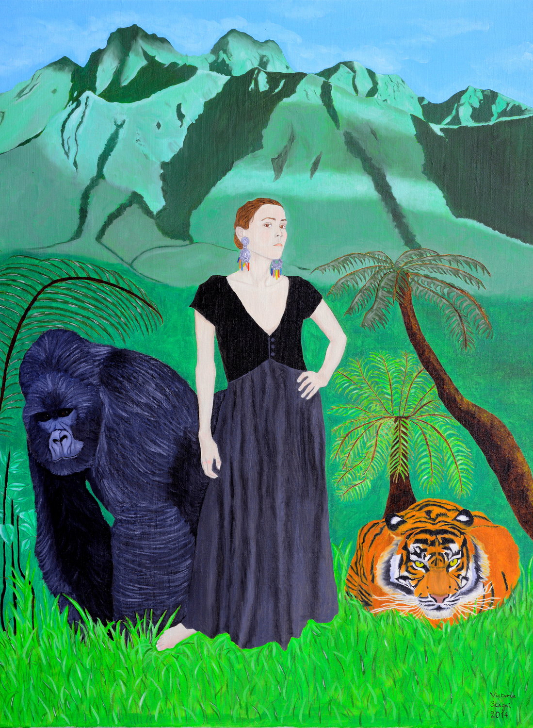 La Montagne Magique Victoria Stagni Original painting for sale