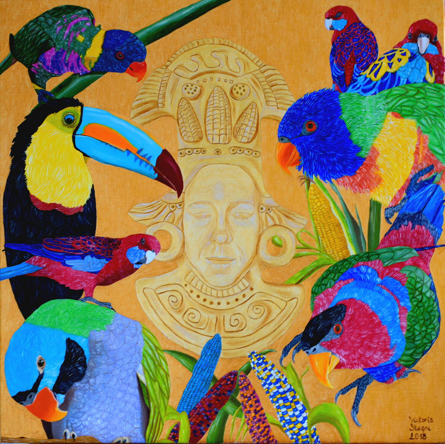 Rêve de Maïs Victoria Stagni Original painting for sale