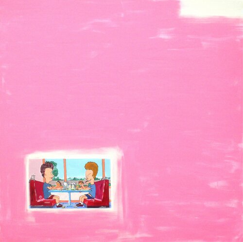 Beavis and Butthead (Pink Pop Abstract Art) by Super Pop Boy, Painting for Sale on Select