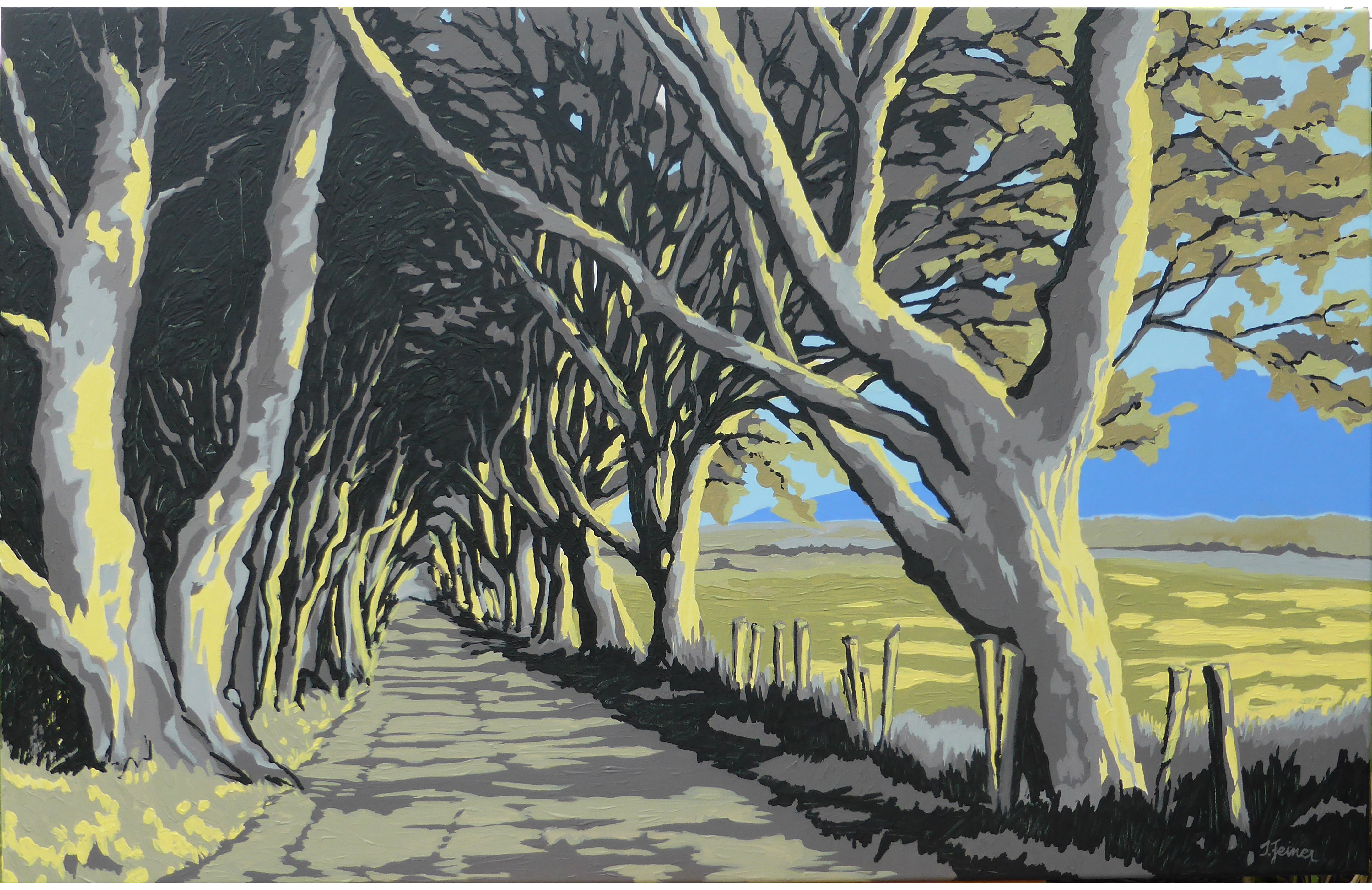Allee im Sommerlicht