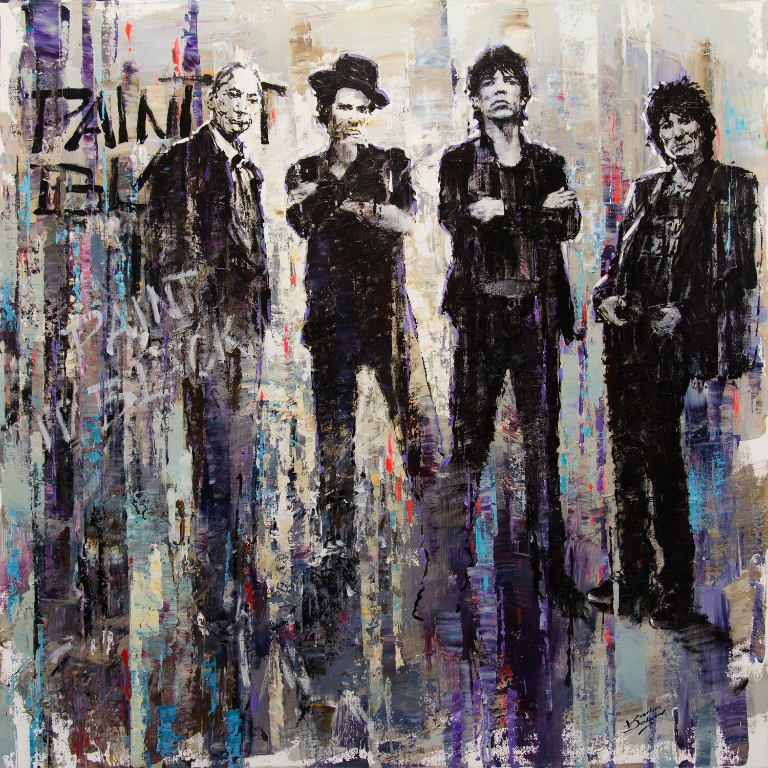 Paint it black Vadim Dolgov Original painting for sale