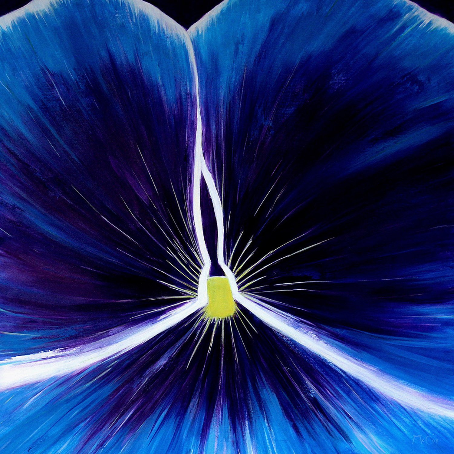 Flower Abstract 2 Kirstin Mccoy Originalgemälde zu verkaufen