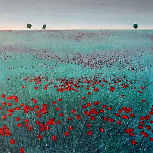 Poppy Field von Kirstin Mccoy, Malerei kaufen auf Select