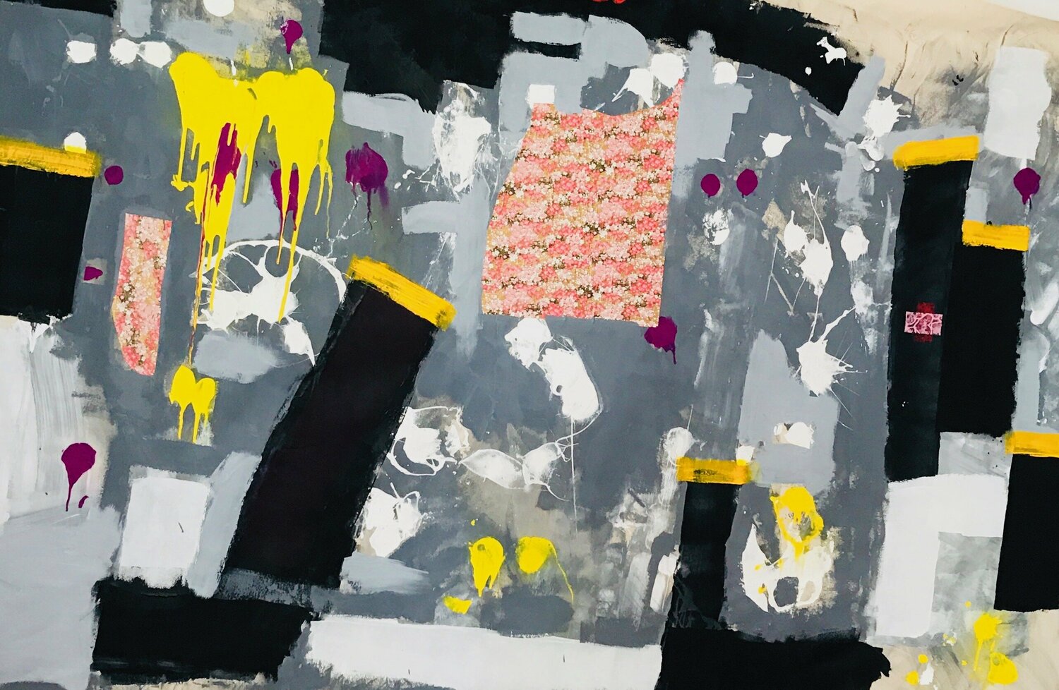 FLOWERS ON PCH Charlie Patton Original painting for sale
