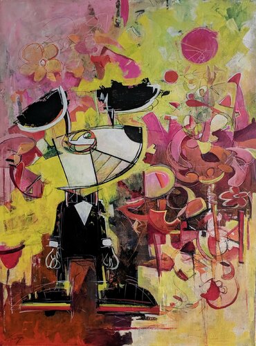 Everything Starts From A Dot by Jack Avetisyan, Painting for Sale on Select