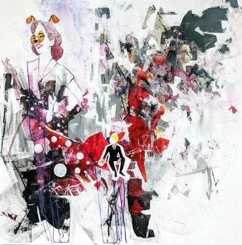 Conversations #2 by Jack Avetisyan, Painting for Sale on Select