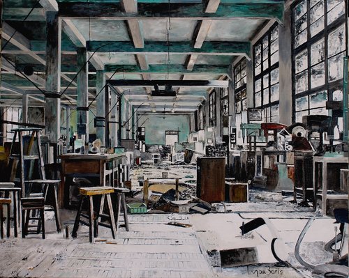 The Working Place by Max Baris, Painting for Sale on Select