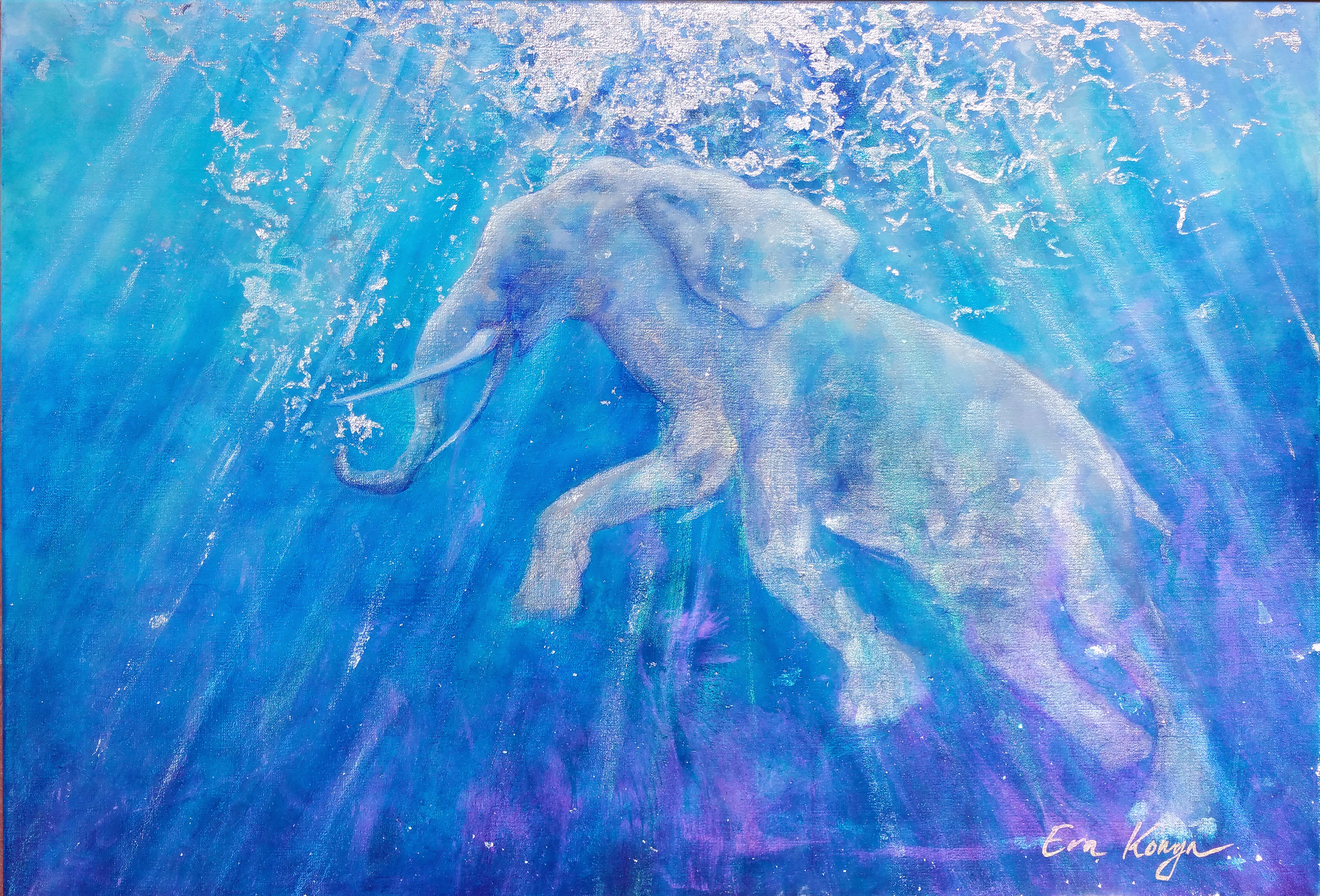 Happy Elephant- Resinart