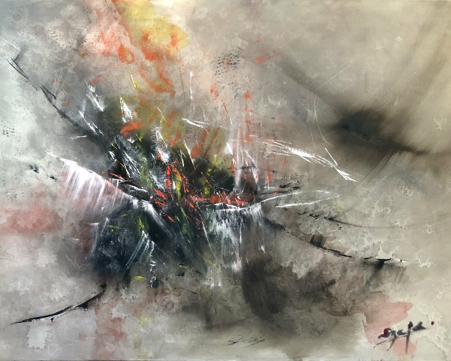 AFTER THE STORM Sandra Szaja Original painting for sale