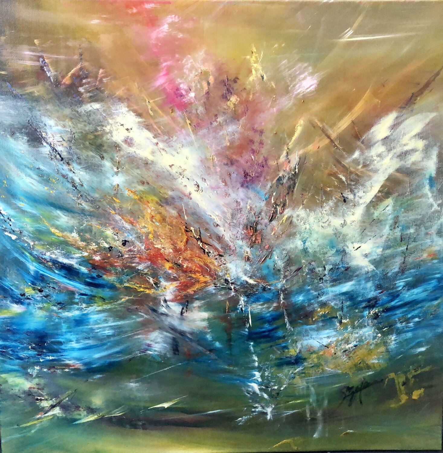 BEYOND EVERYTHING Sandra Szaja Original painting for sale