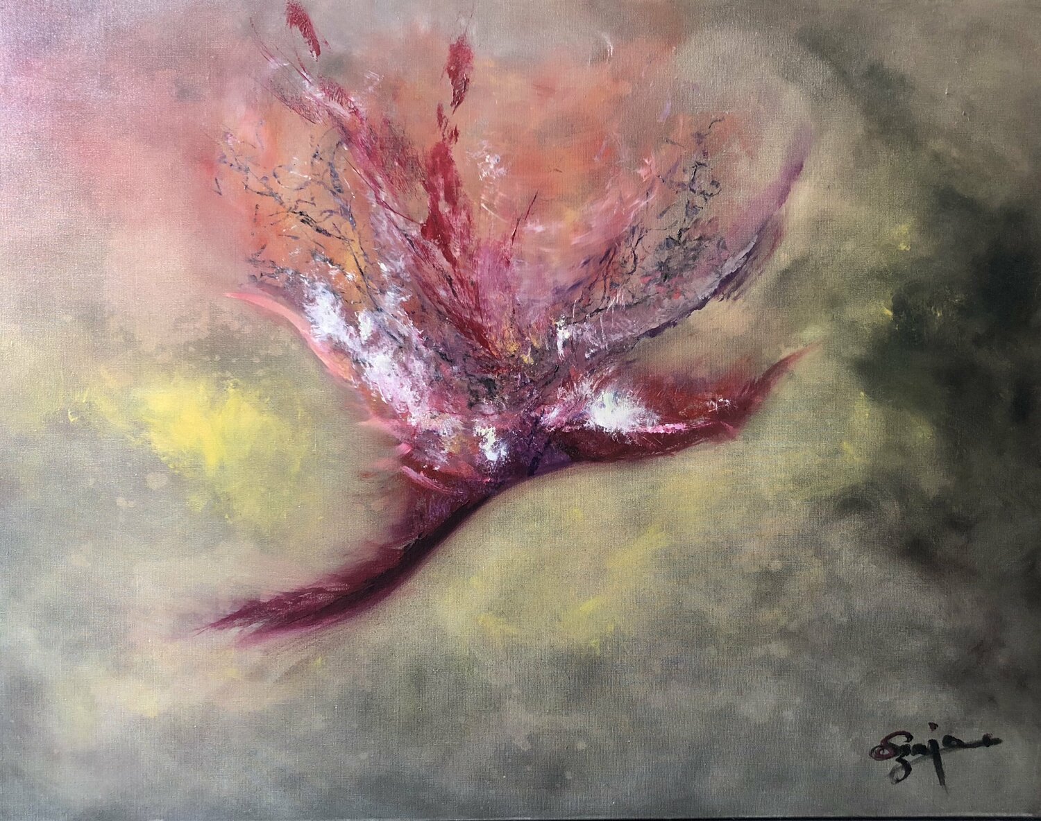 FLY Sandra Szaja Original painting for sale