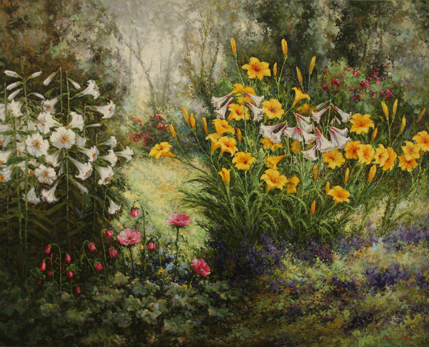 The Fairy Playground Sang H. Han Original painting for sale