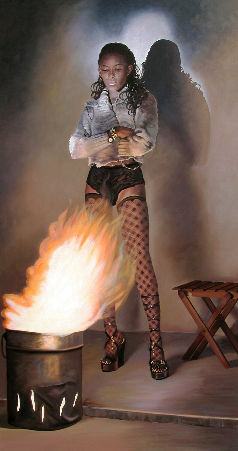 Fuoco erotico Francesco Capello Original painting for sale
