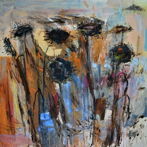 The one that was once the sunflower by Florina Breazu, Painting for Sale on Select