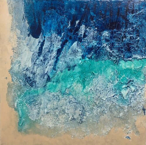 Diamonds in the Sea #1765 by Klara Gunnlaugsdottir, Painting for Sale on Select