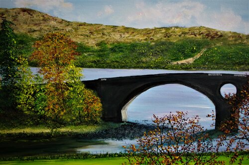 Ineraray Bridge by Hazel Thomson, Painting for Sale on Select