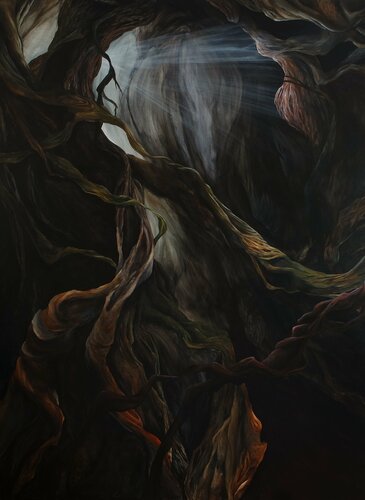 The safety of the visible and the invisible by Daphne Bitter, Painting for Sale on Select