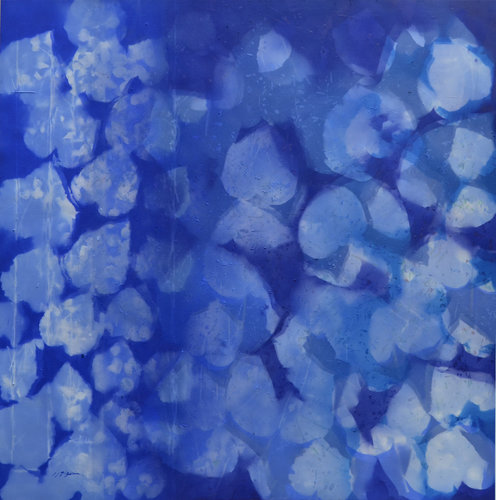 Effeuillage bleu VI by Jean-Jacques Pigeon, Painting for Sale on Select