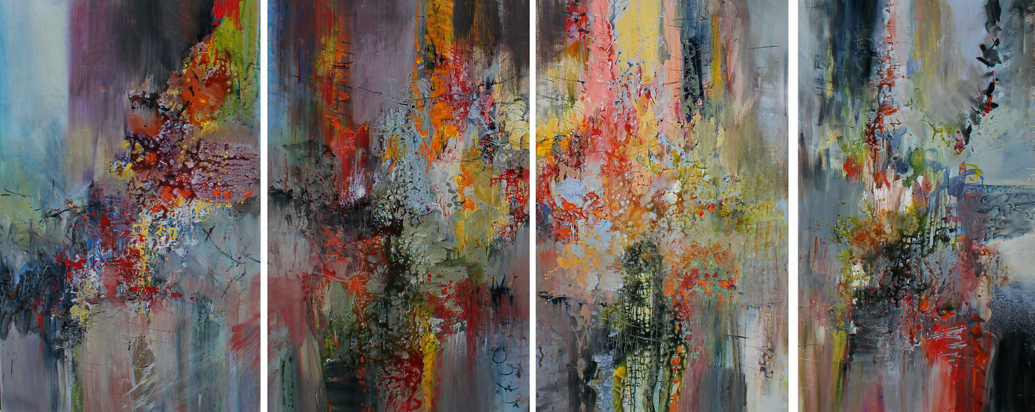 Ludwig van Beethoven, Symphony No. 9 , Quartet Ernestine Tahedl Original painting for sale
