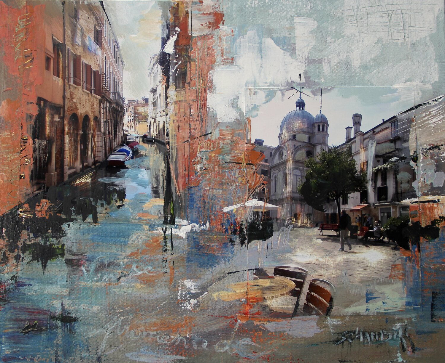 Venise au printemps Sylvie Schambill Original painting for sale