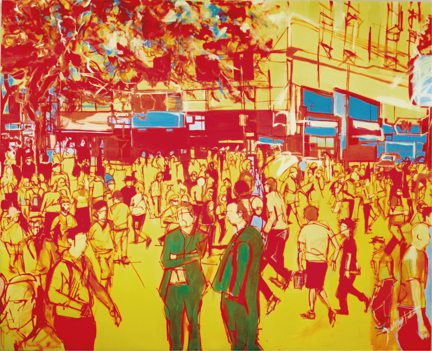 Caminar de prisa Gustavo Leutun Original painting for sale