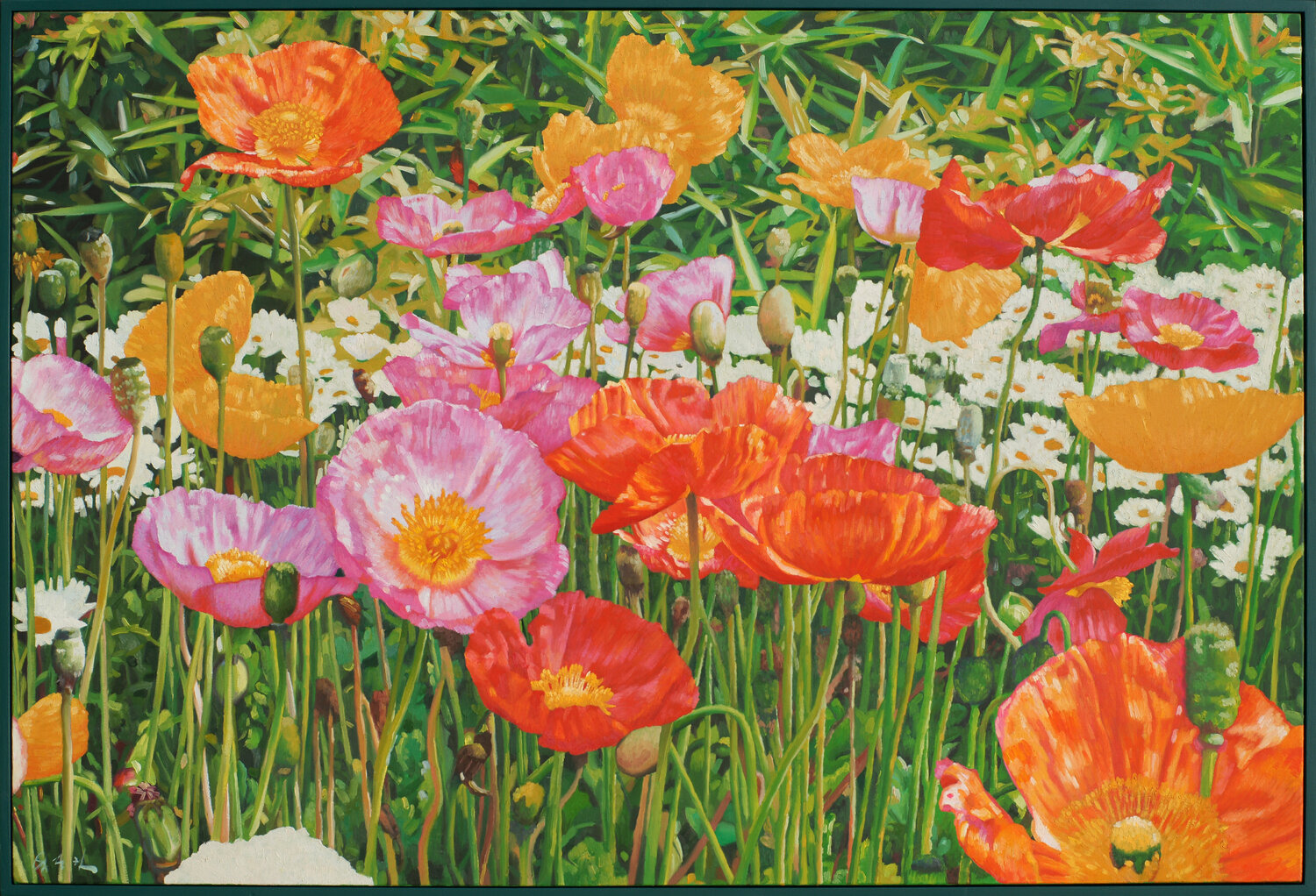 Poppy Seung Hwan Kim Original painting for sale