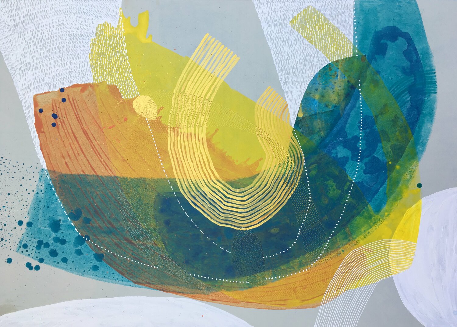 MOVEMENT OF BUTTERFLIES SAN STARLING Original painting for sale