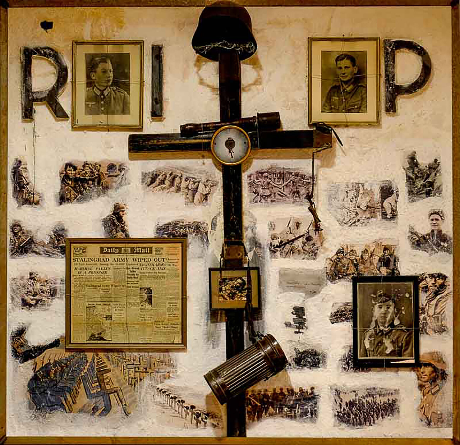 Frozen Memory.  collage with Original artefacts: Stalingrad wasn’t just the deadliest battlefield on the Eastern Front, it was the deadliest battlefield in the entire history of mankind