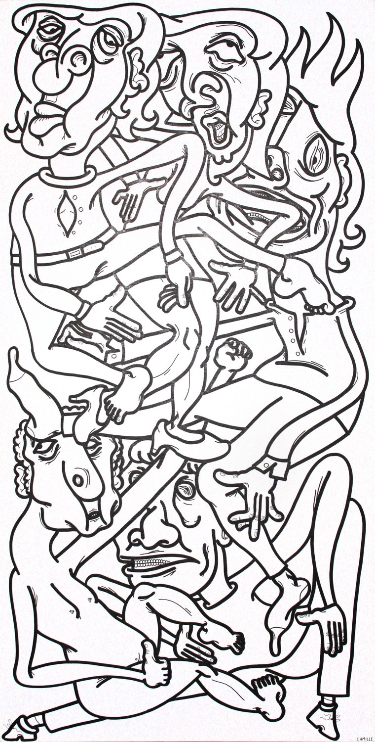 Sans titre Camille Adra Drawing for sale