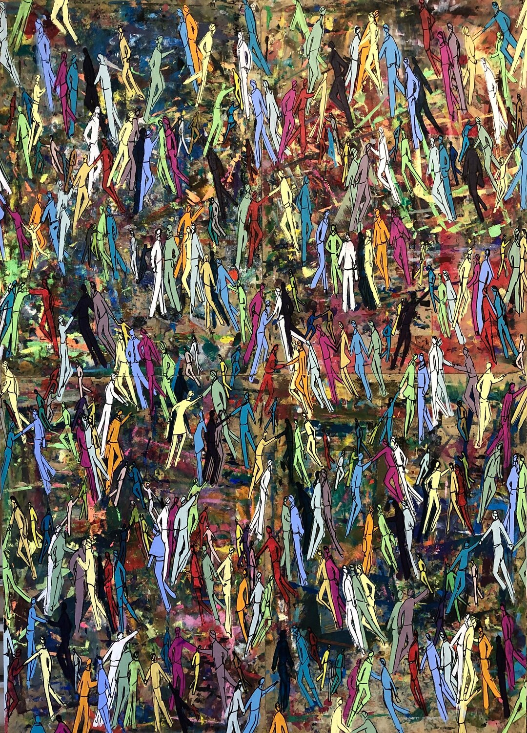 Surrounded Silvia Strobos Original painting for sale